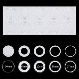 200 Pieces 30mm Coin Holder Coin Capsules and 200Pcs 5 Sizes (17/20/25/27/30 mm) Foam Cushions with Clear Plastic Storage Organizer Box for Coin Collection Supplies