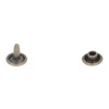 500set Metal Studs Rivets 8mm DIY Iron Double Flat Burr