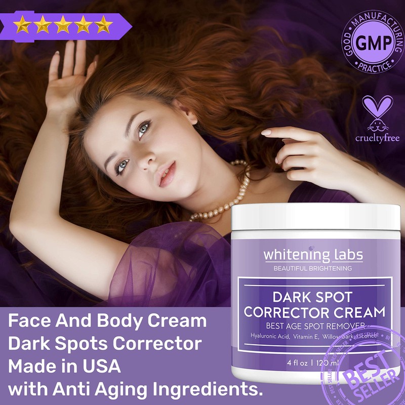 Whitening Labs Dark Spot Corrector - Anti-Aging Moisturizer for Face,