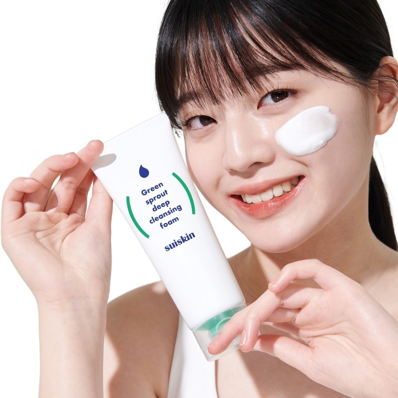 suiskin Green Sprout Deep Cleansing Foam 150ml - suiskin Green