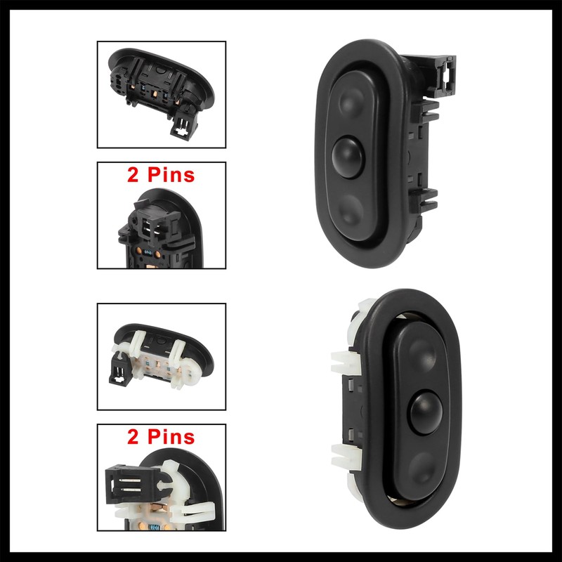Hihaha Pair Radio Control Steering Wheel Switches for Chrysler for