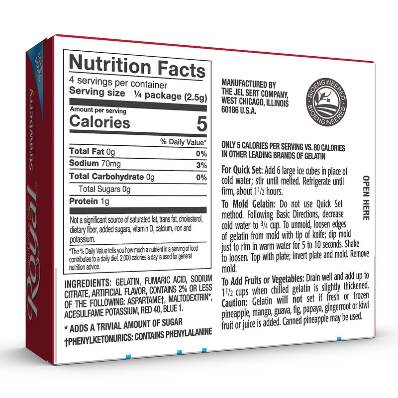 Royal Strawberry Gelatin Dessert Mix, Sugar Free and Carb Free,0.32