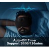 ZHENYEMEI Bluetooth Sleep Mask with Smart Timing, 100% Blackout 3D