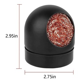 Soldering iron tip cleaner, soldering iron tip holder and curly brass wire with 4 soldering iron tip cleaning wires and 1 holder for cleaning soldering iron tips and soldering iron tips.