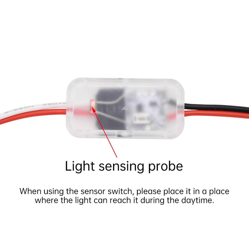 Diymore DIY Light Sensing Switch DC 3.7–24V for for Bathroom,