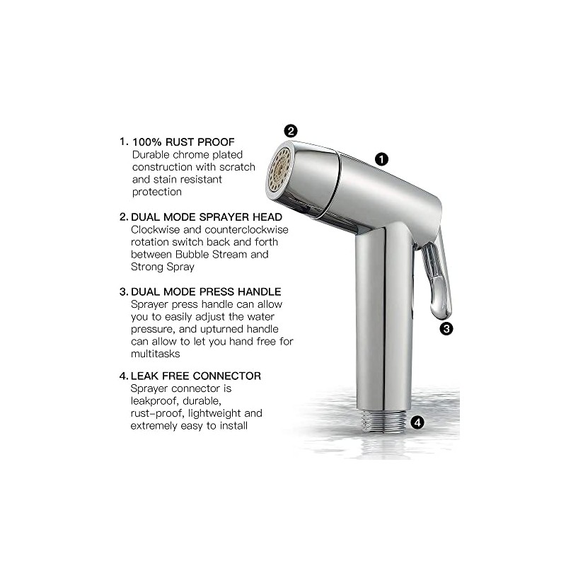 Kitchen Sink Sprayer, Houtingmaan Side Sprayer, Sprayer Head Replacement,Sink Spray