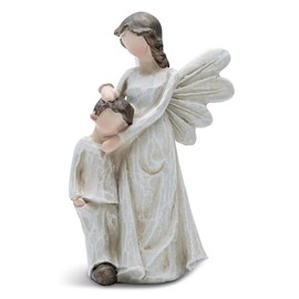 Fritz Cox Guardian Angel My.Angel.Art Guardian Angel with Child Angel with Child Small Angel Sculpture (Guardian Angel Boy)