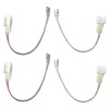 Upgraded 4pcs 2-Pins Car Door Speaker Wiring Harness Adapter Connector