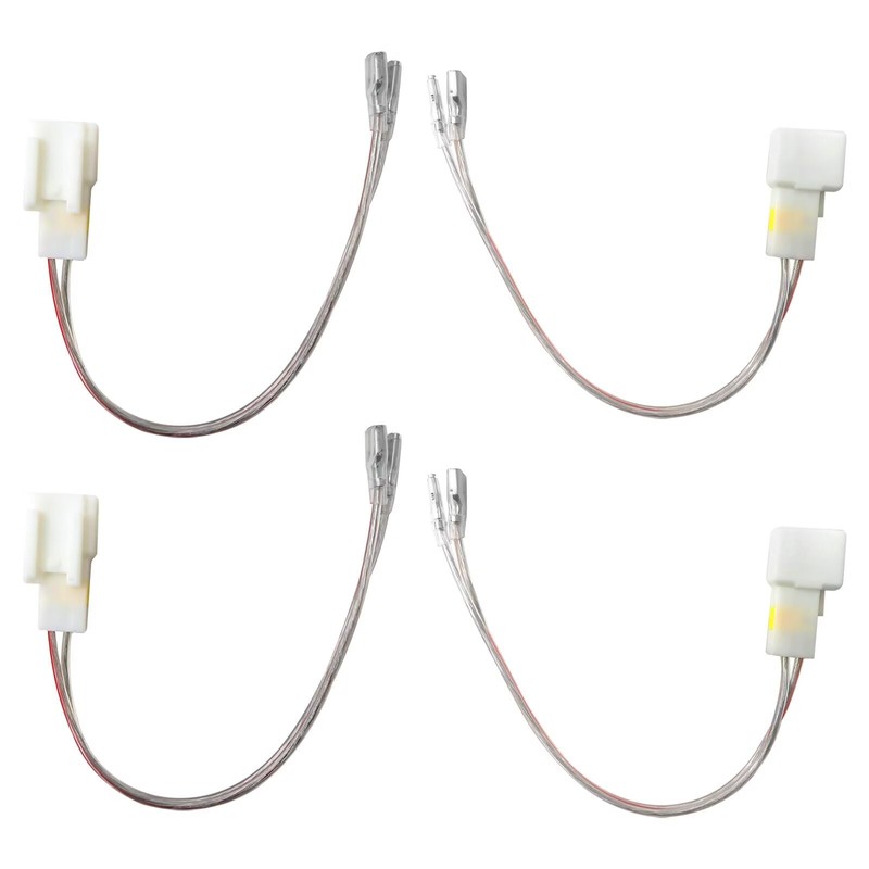 Upgraded 4pcs 2-Pins Car Door Speaker Wiring Harness Adapter Connector