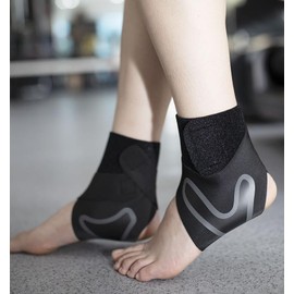 Syansju Tryxwrap Foot Wrap, Plantar Foot Wrap for Women, Xwrap Foot Wrap, Tryx Wrap Foot Wrap for Neuropathy Pain (Black, M (US 6-8))