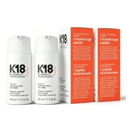 2pc K18 Mascarilla Capilar Reparadora Sin Enjuague 50ml