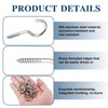 Batheidon Pack of 20 stainless steel screw hooks, rust-proof hooks