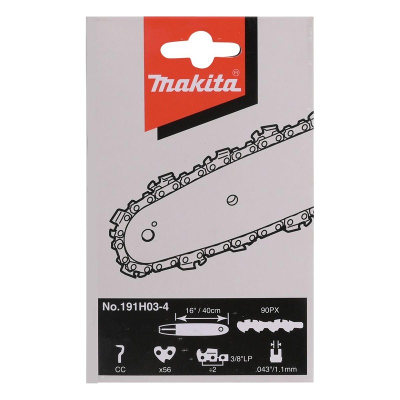 Makita 191H03-4 Chainsaw Chain 40 cm, 90PX, 56 Drive Links,
