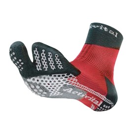 Activital Foot Supporter, Small/Medium, US Size 6.5 - 10 (22.5 - 25.5 cm), Red Gray, 1 Pair