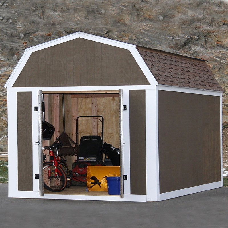 EZBUILDER 70188 Barn Style Shed Instant Framing Kit, 7'x8', Metal