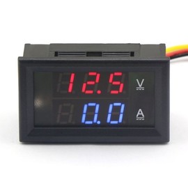 ARCELI 100174 Digital Multimeter Dual LED Display Voltmeter DC 4.5V to 30V Ammeter 0 to 50A Voltage Current Meter Volt Amp Panel Monitor for Car Motor