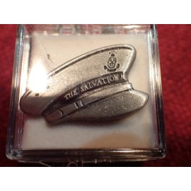 NEW (70s/80s) SILVER SALVATION ARMY CAP TIE TACK PIN Uniform Bar NOS