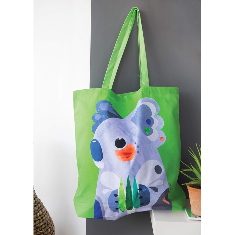 Maxwell & Williams Large Kangaroo 100% Cotton Multi Coloured Tote