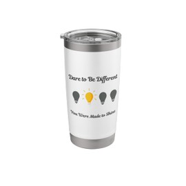 Dare to Be Different - Motivational and Inspirational Quote Stainless Steel Insulated Tumbler
