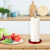 Relaxdays Standing Kitchen Roll Holder, Stainless Steel, Paper Roll Holder