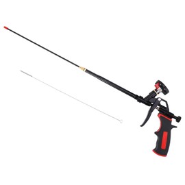 DAFEIKE Erweiterte Sprühschaum-Isolierpistole, 63 cm, Schaumspritzpistole, Teflon-Schaum-Dosierpistole, erweiterbare PU-Schaumpistole zum Isolieren und Abdichten, Schwarz
