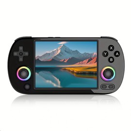 NDUP RG40XXH 4 Inch IPS Screen Handheld Game Console with 5000+ Games, 64GB Storage, WiFi & Bluetooth, RGB Lighting, 3200mAh Battery,Long Battery Life (Black)