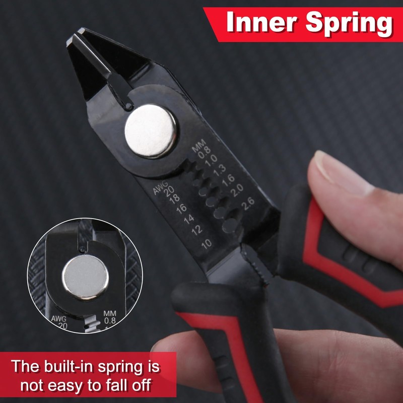 LEONTOOL Wire Stripper, Flash Cutter, Electrician Nipper, Diagonal Pliers, Hobby