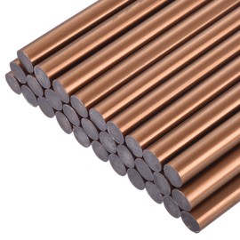 uxcell 30pcs Mini Hot Glue Gun Sticks 4-inch x 0.43-inch High Sticky Large Hot Glue Sticks for Glue Gun, Bronze Red Gold