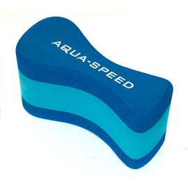 Aqua Speed Pull Buoy Swimming Children and Adults I Swimming Aid | Pullbuoy Swimming Training | Buoyancy Aid Swimming I Swimming Training I Water Exercise I Pool I Eva Foam I Blue-Light Blue