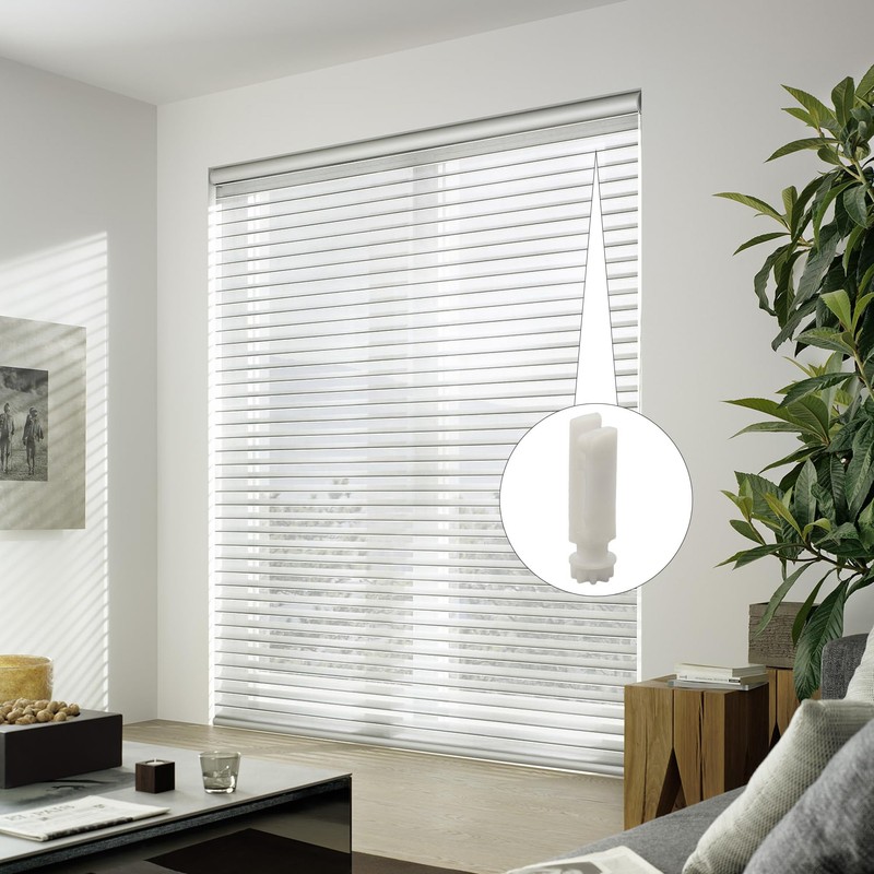 Runseaway 20Pcs Vertical Blind Stem Replacement White Stems for Window