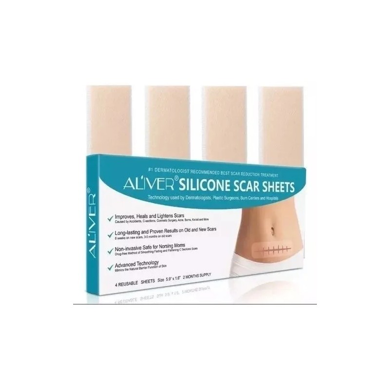 Tiras Parches Silicona Reutilizables Silicon Abdominoplastia