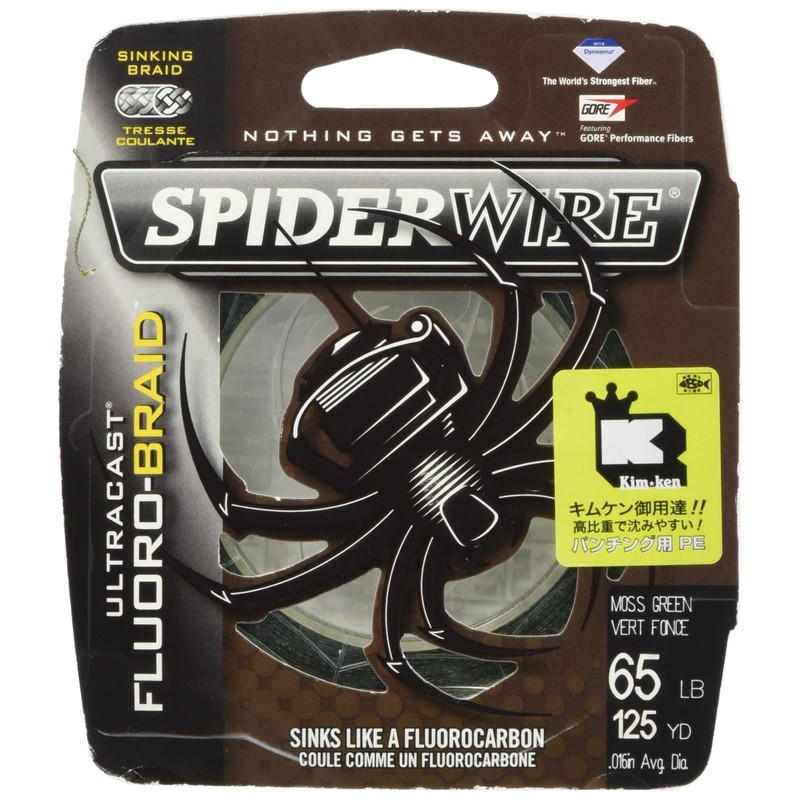 Spider Wire SCFB30G-125 Linea Fluorobraid, 30 lbs, 125 yds