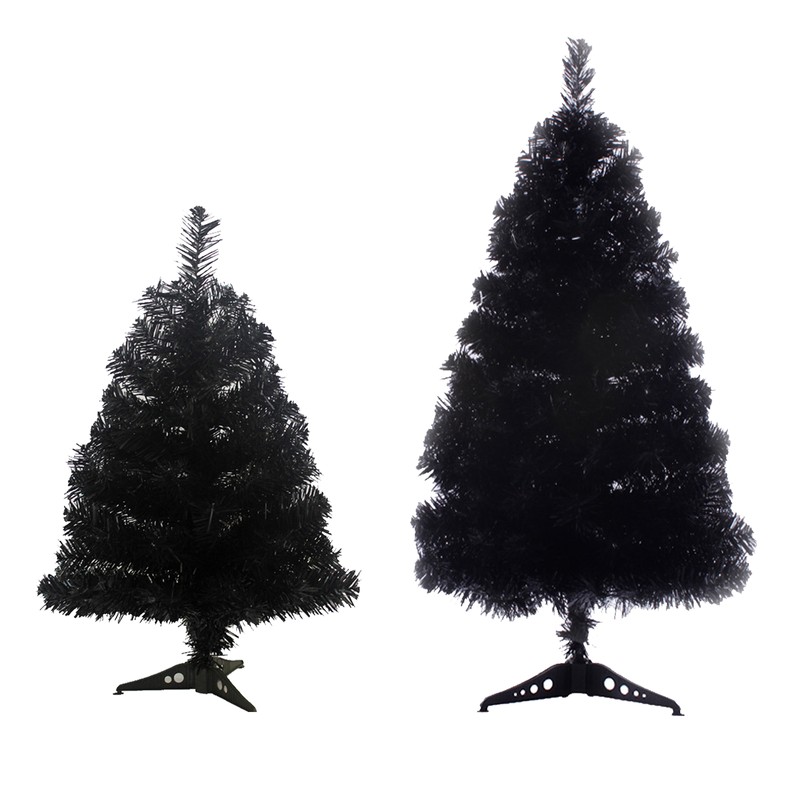 Christmas Black Tree Rust Proof Exquisite Decorative Props for Home