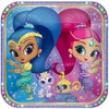 Shimmer & Shine Square Paper Plates - 9" | Multicolor