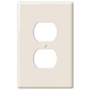 Amerelle 3000DBT Metro Wallplate, 1 Duplex, Ceramic, Biscuit, 1-Pack