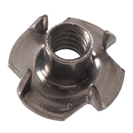 Hillman 4150 5/16-18 x 3/8 x 7/8 in. Stainless Steel Pronged Tee Nut (10-Pack)