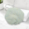VOCOSTE Shower Cap Hair Cap Dot Double Layer Waterproof Reusable
