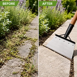 Adjustable Garden Shovel & Scraper for Weeding – 57-Inch Manganese Steel Tool for Edging, Ice and Outdoor Cleanup