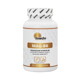 Sowelo MAG B6 - Magnesium + Vitamin B6 I Complements Magnesium and Vitamin B6 Levels in the Daily Diet I Without Unwanted Additives I 120 Tablets