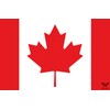 WHATABUS Canada Flag Sticker, Country Flag Sticker, 8.5 x 5.5