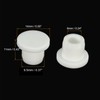 MECCANIXITY Silicone Rubber Hole Plug White Soft Flexible Stopper for