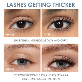 Mascara for Mature Women & Sensitive Eyes - Volumizing & Lengthening Waterproof Mascara with Large Tub Formula - Gentle, Smudge-Proof Lash Enhancer for Aging Lashes， Black Volume