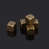 OEAYA 5 Pieces 6-Sided Dice 13MM Solid Metal Game Dice