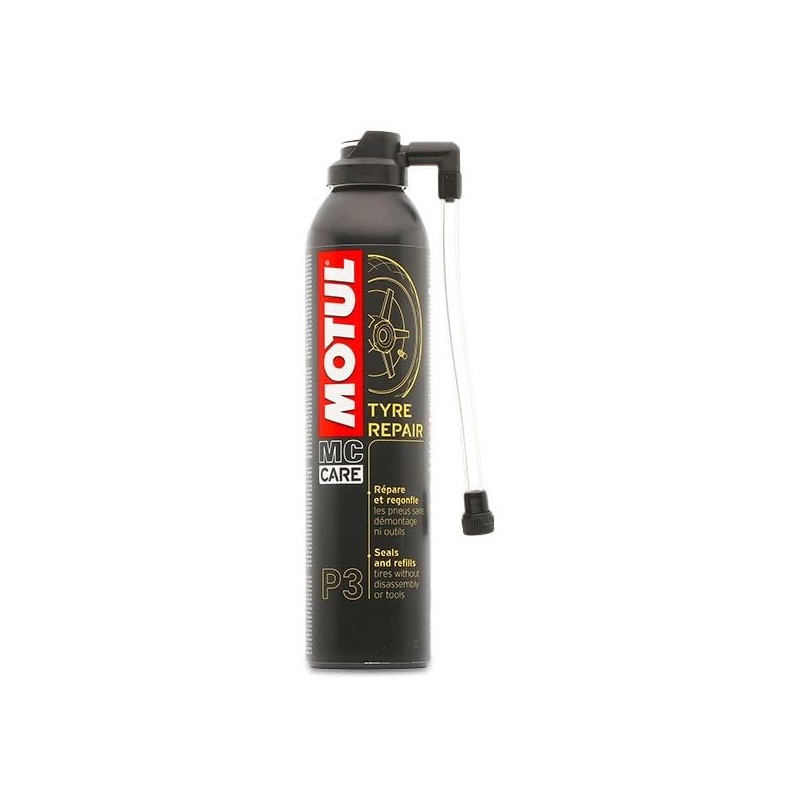 モチュール(Motul) P3 TYRE REPAIR (P3タイヤリペア) スプレー式瞬間タイヤ修理用 [正規品] 300ml 16408111