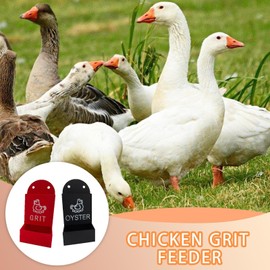 Chicken Grit Feeder - Hangable Poultry Food Container | Hangable Chicken Feeding Trough for Farm Backyard, Duck Food Dispenser