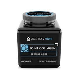 Youtheory Joint Collagen for Men – Hydrolyzed Collagen + Plant Based Joint Blend, 120 Tablets