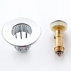 Generic Push Pop-Up Click Clack Plug Stopper 36mm, Brass, Bathroom