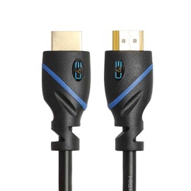 75 FT (22.8 M) High Speed HDMI Cable Male to Male with Ethernet Black (75 Feet/22.8 Meters) Built-in Signal Booster, Supports 4K 30Hz, 3D, 1080p and Audio Return CNE579092 (2 Pack)