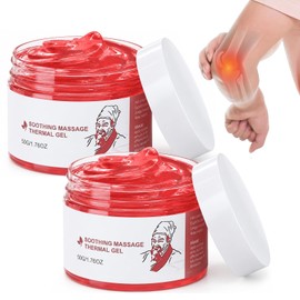 2 Pcs Warming Massage Gel for Body, Natural Herbal Body Massage Cream for Deep Tissue Massage to Relax Muscles, Non-Greasy Firming & Smoothing Skin Moisturizer for Daily Care, 1.76 Fl Oz