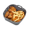 HIC Kitchen Collapsible Square Air Fryer Liners, European-Grade Silicone, Set